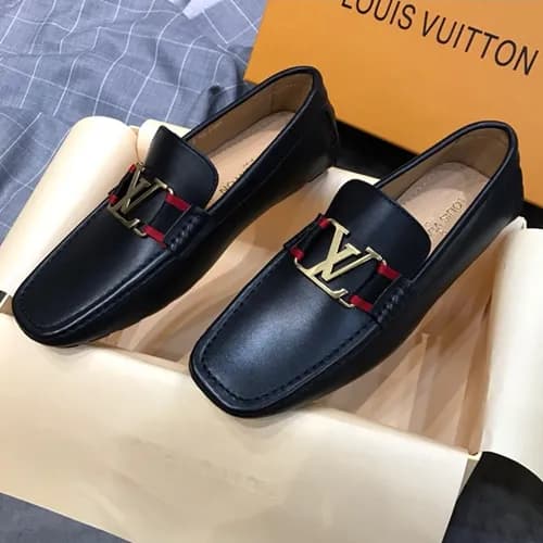 Louis Vuitton 2018 Mens Strap Leather Loafer - 루이… - 1