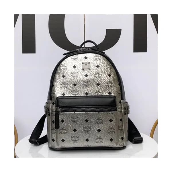 MCM Stark Leather Back Pack,17/21/26/34cm - 엠씨엠 스타… - 1