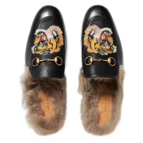 Gucci 2018 Prince Town Tiger Embroidery Per leathe… - 1