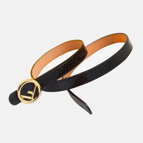 [매장판]Fendi 2019 Ladies F Buckle Leather Bellt - 펜디… - 1
