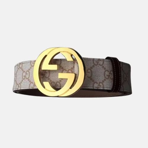 Gucci 2019 Mens Initial GG Buckle Leather Belt - 구… - 1
