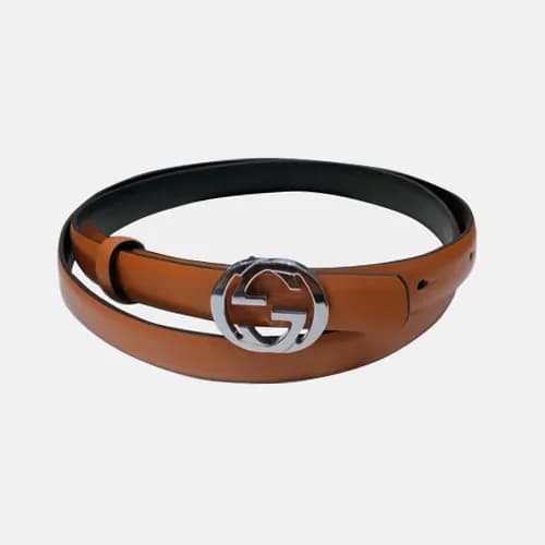 Gucci 2019 Ladies GG Buckle Business Leather Belt … - 1