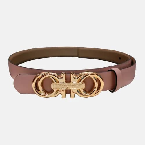 Salvatore Ferragamo 2019 Ladies Gancini Buckle Lea… - 1