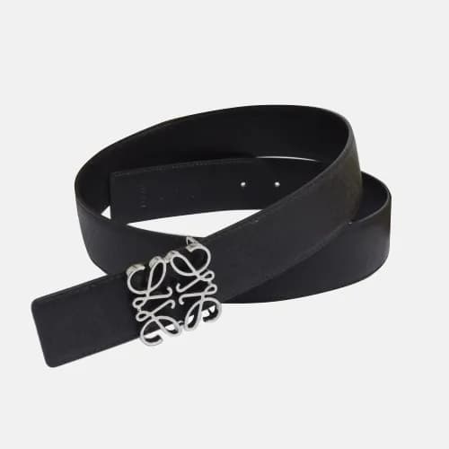 Loewe 2019 Mens Signature Logo Buckle Saffoano Lea… - 1
