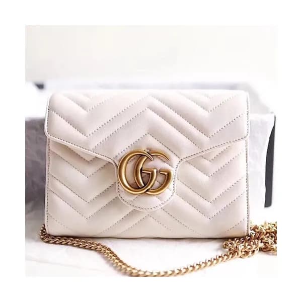 Gucci GG Marmont Matlase Women Chain Shoulder Bag,… - 1