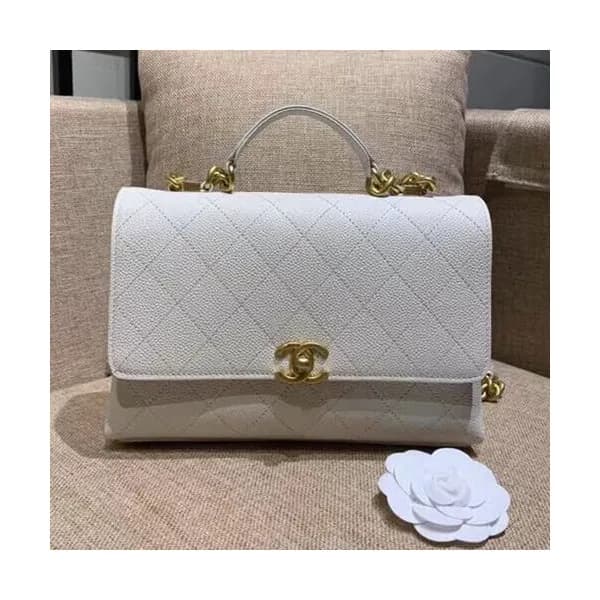 Chanel 2019 Women Leather Tote Shoulder Bag ,25CM … - 1