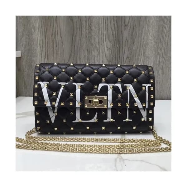 Valentino 2019 Rockstud Chain Shoulder Bag,23.5CM … - 1