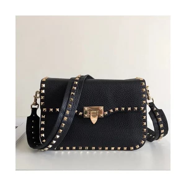 Valentino 2019 Leather Garavani Rockstud Shoudler … - 1