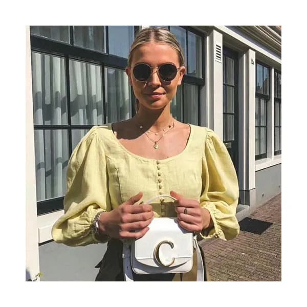 Chole 2019 C Leather Tote Shoulder Bag, 16.5cm - … - 1