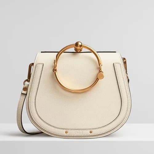 Chole 2019 Nile Large Leather Shoulder Bag, 24cm -… - 1