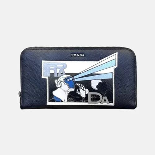 Prada 2019 Mens Saffiano Leather Zip Wallet 2ML317… - 1