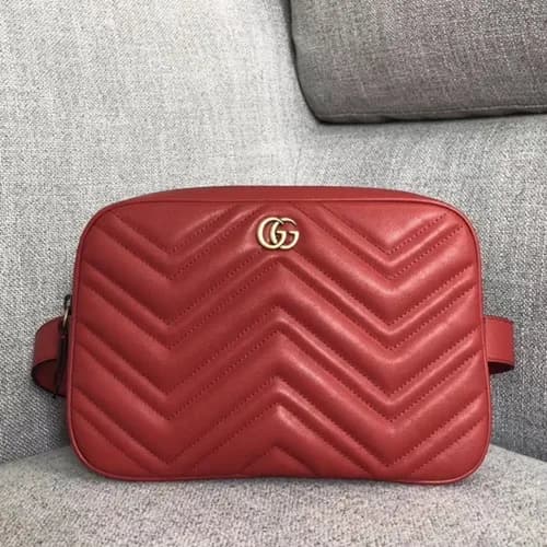 Gucci 2019 Matlase Belt Bag,24CM - 구찌 2019 마틀라세 벨트… - 1