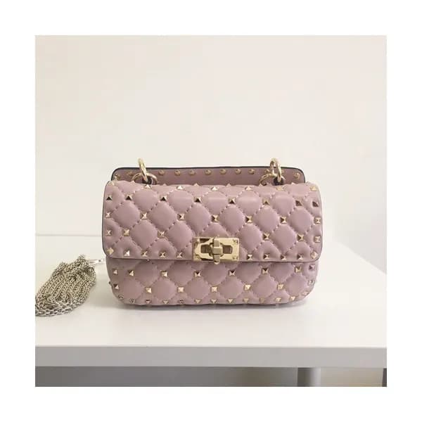 Valentino 2019 Garavani Ruckstud Spike Leather Cha… - 1