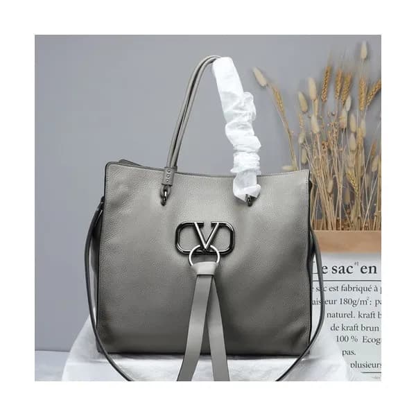 Valentino 2019 V-ring Tote Shoulder Shopper Bag,32… - 1