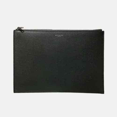 Saint Laurent 2019 Leather Clutch Bag , 30cm - 입생로… - 1