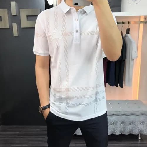 Burberry 2019 Mens Logo Polo Cotton Short Sleeved … - 1