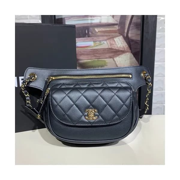 Chanel 2019 Women Leather Belt Bag ,20CM - 샤넬 2019… - 1