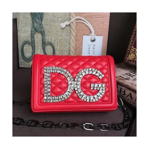 Dolce&Gabbana 2019 Leather Chain Cross Bag ,21CM -… - 1