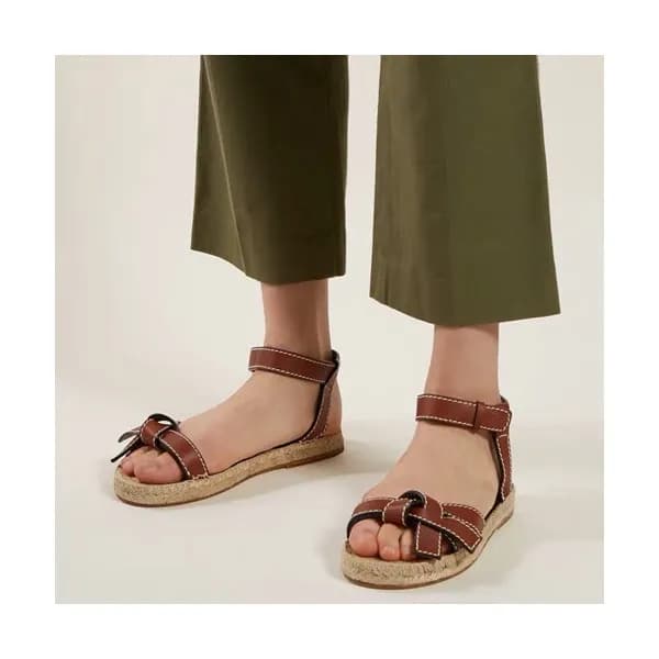 Loewe Ladies Leather Sandal - 로에베 여성 레더 샌들 - loe11… - 1