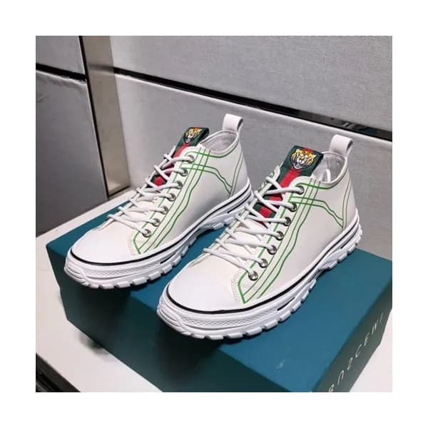 Gucci 2019 Mens Leather Sneakers - 구찌 2019 남성용 레더 … - 1
