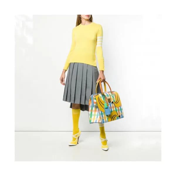 Thom Browne 2019 Womens Strap Crew-neck Sweater -… - 1
