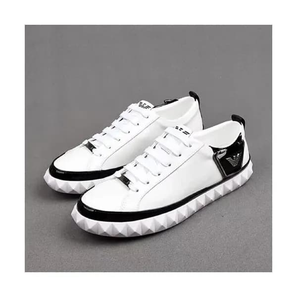Armani 2019 Mens Leather Sneakers - 알마니 2019 남성용 … - 1