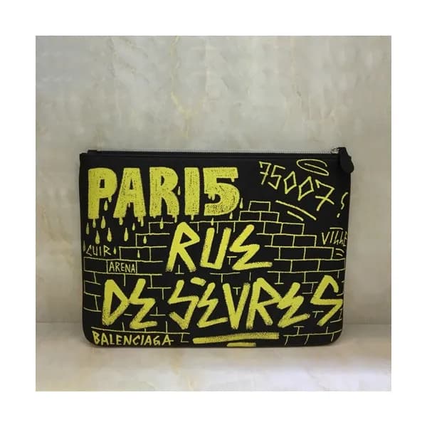 Balenciaga 2019 Leather Clutch Bag,34CM - 발렌시아가 20… - 1