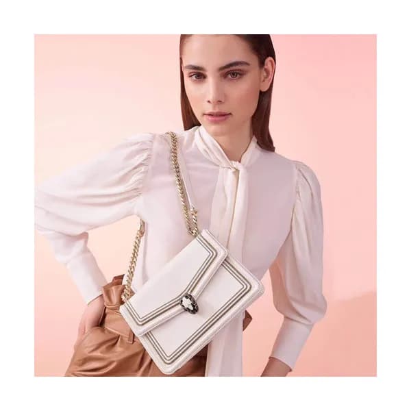 Bvlgari 2019 Serpenti Diamond Blast Chain Shoulder… - 1