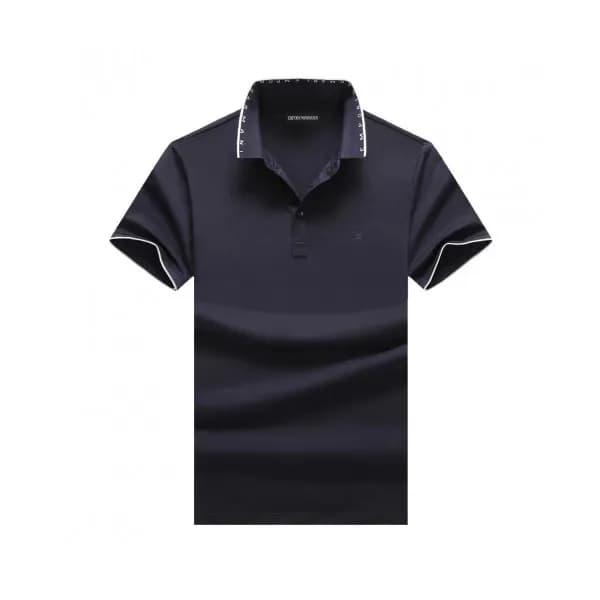 Armani 2019 Mens Logo Cotton Short Sleeved Tshirt-… - 1