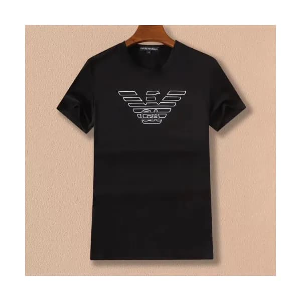 [알마니]Armani 2019 Mens Logo Cotton Short Sleeved Ts… - 1