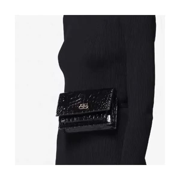 Balenciaga 2019 Leather Hip Sack Belt Bag,18CM - 발… - 1