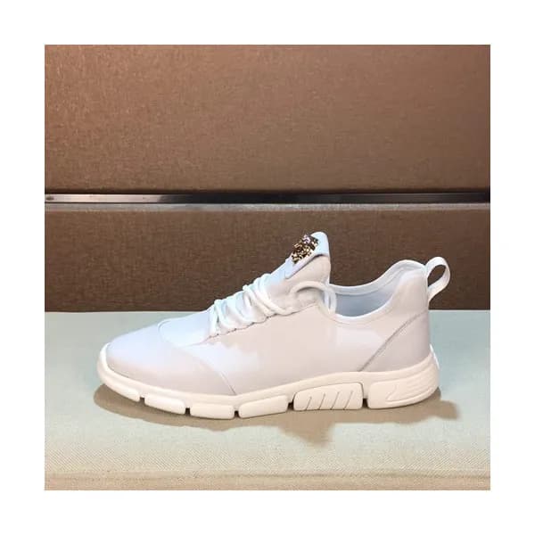 Versace 2019 Mens Leather Sneakers - 베르사체 2019 남성용… - 1