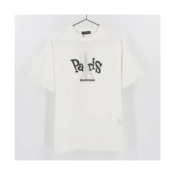 [발렌시아가]Balenciaga 2020 Mm/Wm Logo Cotton Short Sle… - 1