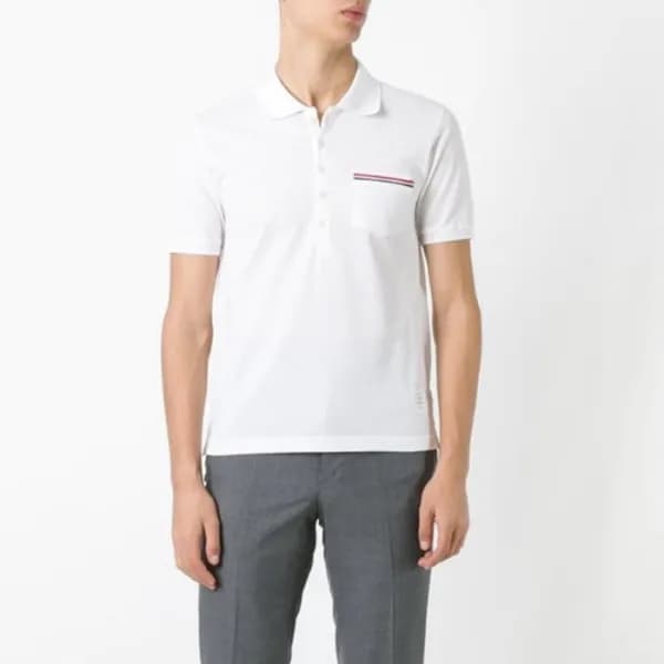 Thom Browne Mens Polo Tshirts - 톰브라운 남성 폴로 반팔티 - t… - 1