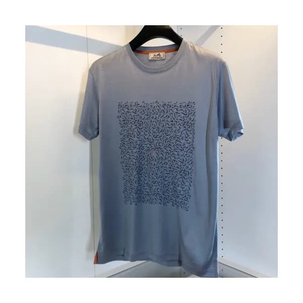 [에르메스]Hermes 2020 Mens Crew-neck Silket Short Slee… - 1