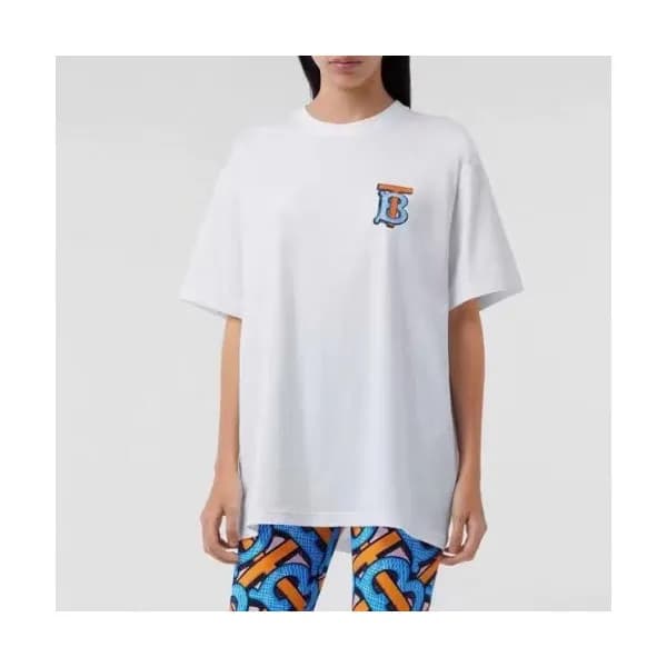Burberry Mm/Wm Logo Cotton Short Sleeved Tshirts -… - 1
