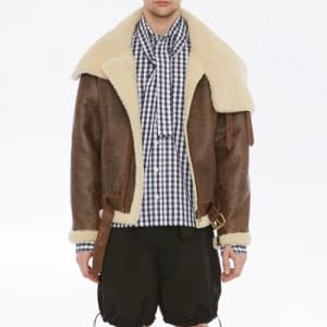 JW Anderson Mens Casual Leather Jackets - JW 앤더슨 2…