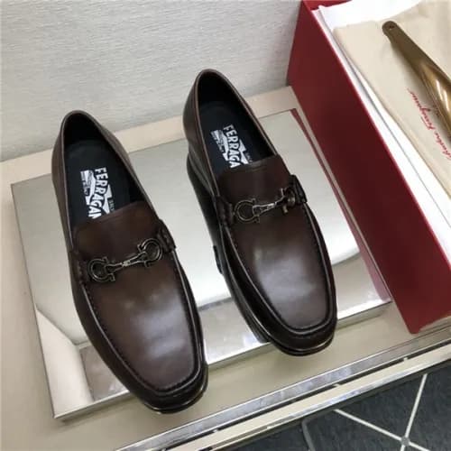 Salvatore Ferragamo 2020 Men's Leather Oxford … - 1
