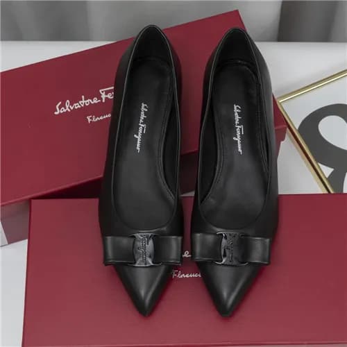 Salvatore Ferragamo 2021 Women's Leather Flat … - 1