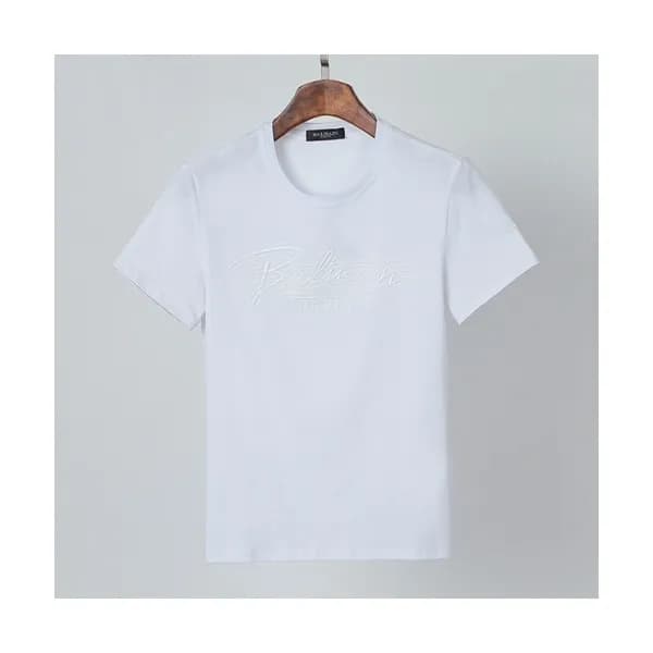[발망]Balmain 2021 Mens Logo Cotton Short Sleeved Ts… - 1