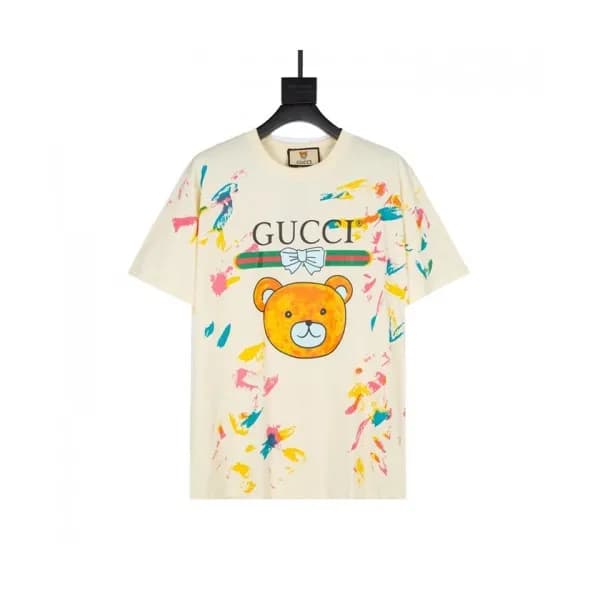 Gucci Mm/Wm Logo Short Sleeved Tshirts Ivory - 구찌… - 1