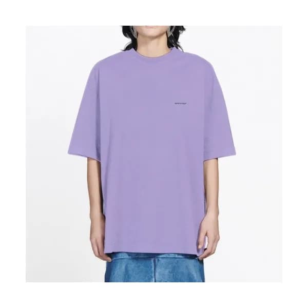Balenciaga Mm/Wm Logo Cotton Short Sleeved Tshirt… - 1