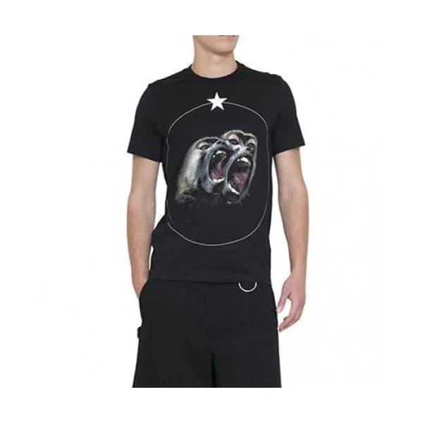 Givenchy Mens Logo Short Sleeved Tshirts Black - … - 1