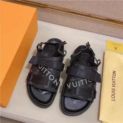 Louis Vuitton 2021 Men's Leather Sandal,LOUS21… - 1