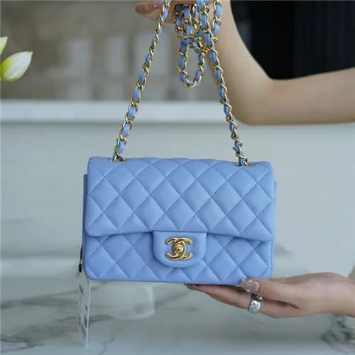 [러블리한]Chanel 2021 Mini Classic Flap Cross Bag,20cm… - 1