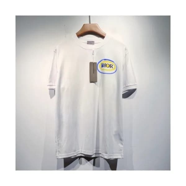 Dior Mm/Wm Casual Crew-neck Short Sleeved Tshirts… - 1