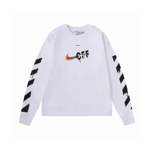 Off-white Mm/Wm Logo Cotton Oversize Hoodie White… - 1