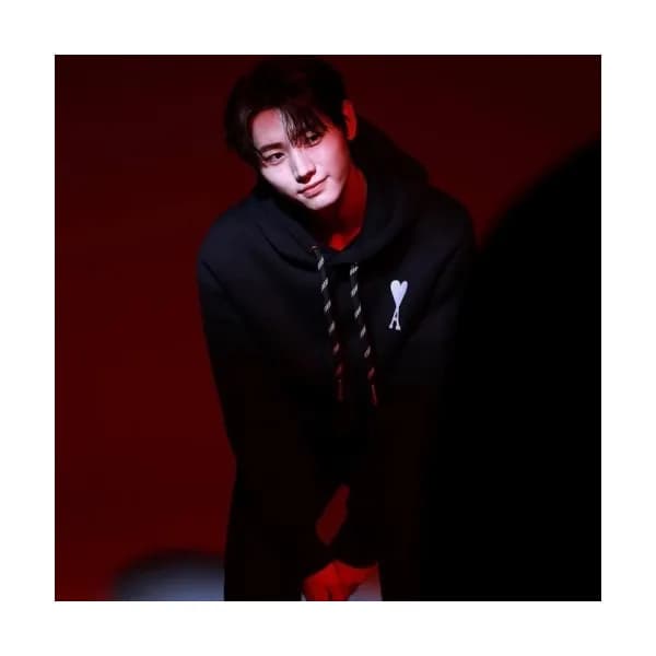 Ami Mens Logo Casual Cotton Hoodie Black - 아미 202… - 1