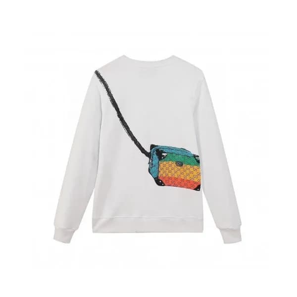 Gucci Unisex Logo Crew-neck Cotton Tshirts White … - 1