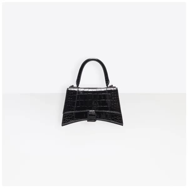 발렌시아가 여성 Hourglass 블랙 토트백 - Womens Black Tote Bag … - 1